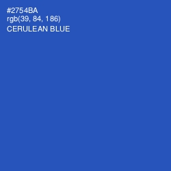 #2754BA - Cerulean Blue Color Image